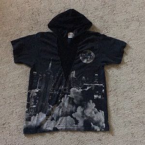 Furst of A Kind LF skyline t shirt with Mesh Hood